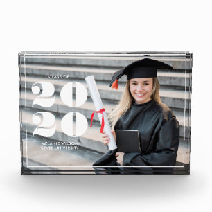Bold "Class of 2025" Personalized Graduation Photo Block