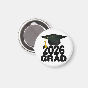Bold Class of 2026 Graduation Magnet