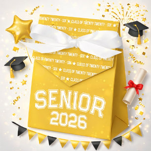Bold Class of 2026 Graduation Pattern Favor Boxes