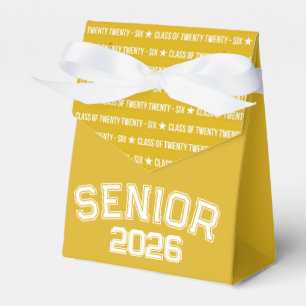 Bold Class of 2026 Graduation Pattern Favor Boxes
