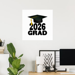 Bold Class of 2026 Graduation Poster