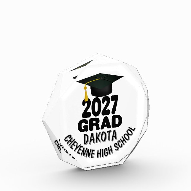 Bold Class of 2027 Graduation Acrylic Award (Left)