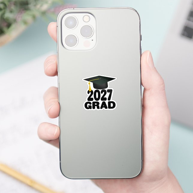 Bold Class of 2027 Graduation Sticker (Phone)