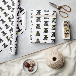 Bold Class of 2027 Graduation Wrapping Paper
