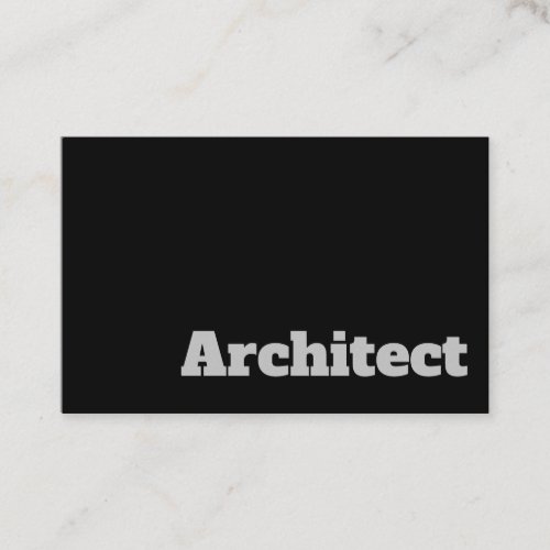 Bold  Clear Architects Business Card