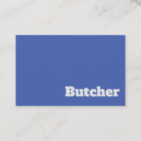 Bold & Clear Butcher Design Business Card
