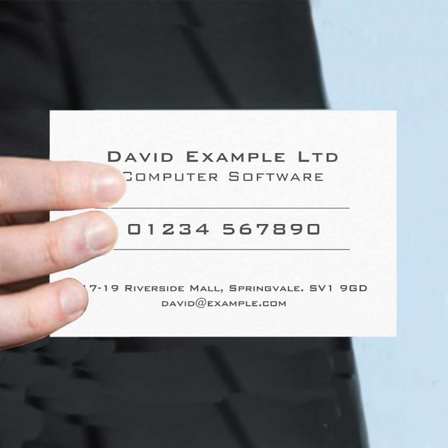 Bold & Clear Computer Software Design Business Card (Creator Uploaded)