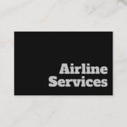 Bold & Clear Design - Airline Services Business Card at Zazzle