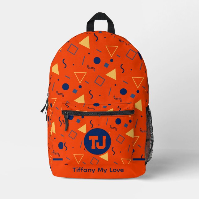 Bold Coach Monogrammed Backpack For Toddlers (Front)