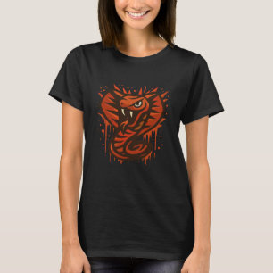 Bold Cobra Illustration – Fierce Modern Snake T-Shirt