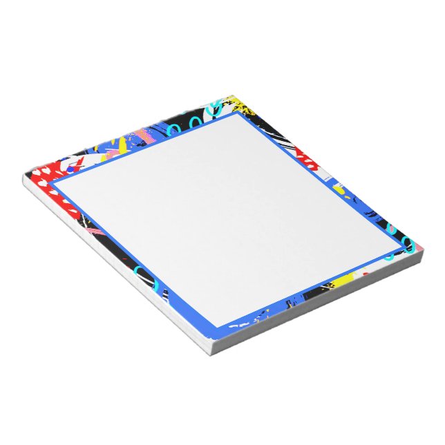 Bold color abstract  notepad (Angled)