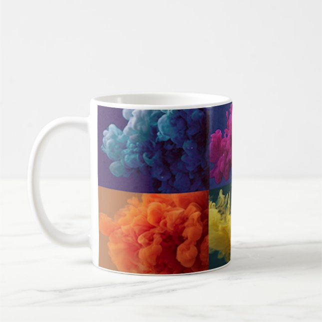 bold color blocks coffee mug (Left)
