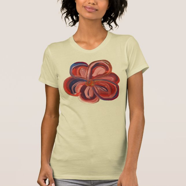 Bold color flower tshirt (Front)