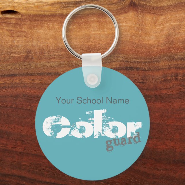 Bold Color Guard Typography | Key Chain (Front)