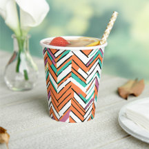 Bold Color Herringbone Chevron pattern