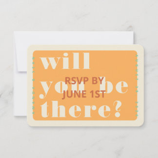 Bold Color: RSVP Card