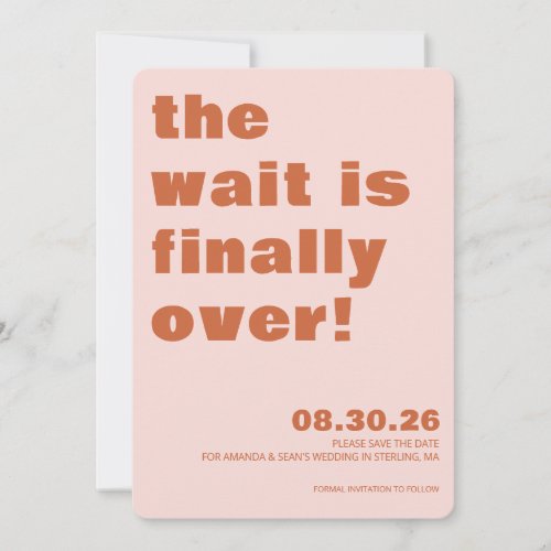Bold Color: Save The Date