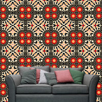 Bold Colored Intricate Ethnic Bohemian Folk Art