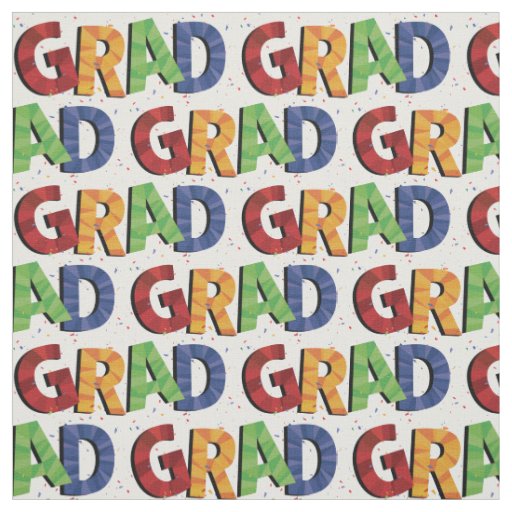 Bold Colored Pattern Grad Fabric