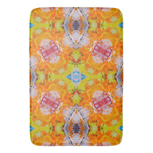 Bold Colorful Abstract Bath Mat