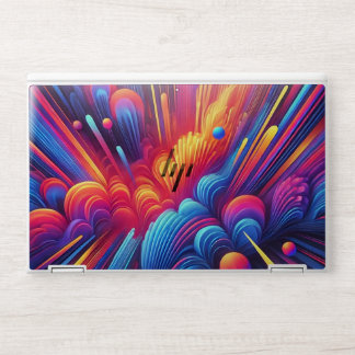 Bold Colorful Abstract Explosion  HP Laptop Skin