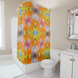 Bold Colorful Abstract Shower Curtain