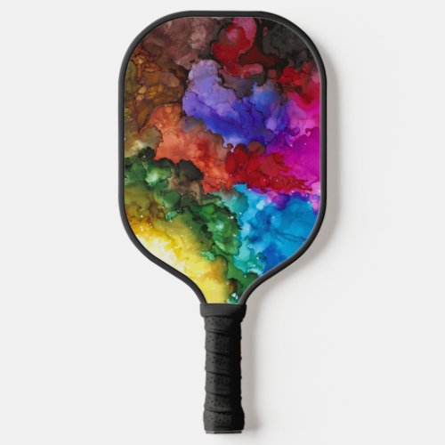Bold colorful and vivid pickleball paddle 