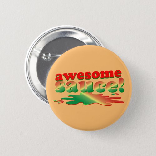 Bold Colorful Chili Awesome Sauce Button