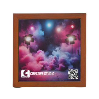 Bold Colorful Desk Organizer Creative Workspace