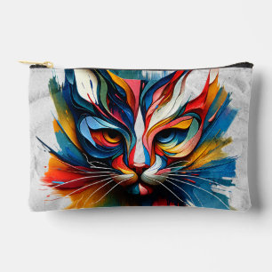 Bold & Colorful Feline - Zipper Pouch