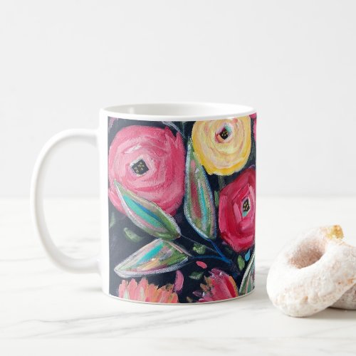 Bold Colorful Floral  Coffee Mug