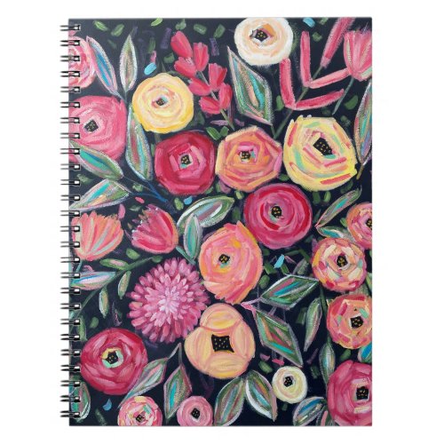 Bold Colorful Floral Notebook