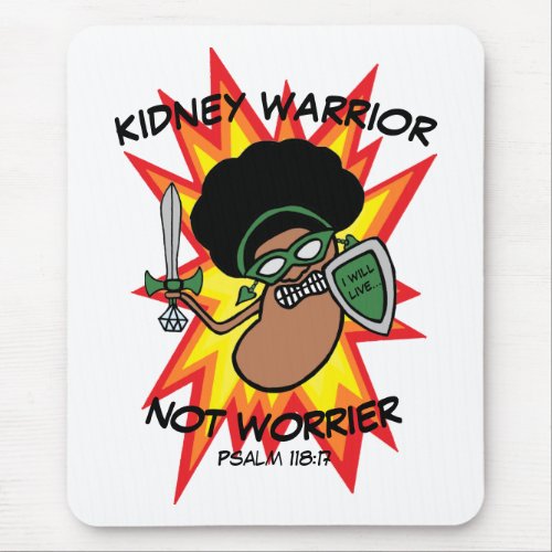 Bold Colorful Kidney Hero Mousepad