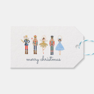Bold Colorful Nutcracker Ballet Christmas Gift Tags