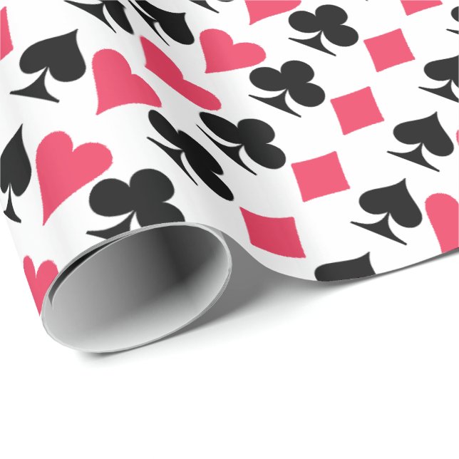 Bold Colorful Playing Card Gift Wrapping Paper (Roll Corner)