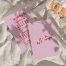 Bold colorful Retro Funky Modern Wedding Details