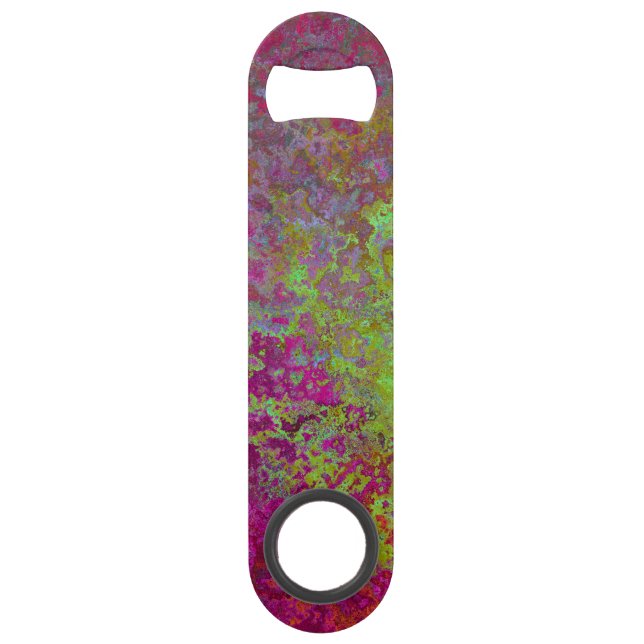 Bold, Colorful, Splatter Paint, Grunge Abstract Bar Key (Front)