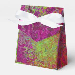 Bold, Colorful, Splatter Paint, Grunge Abstract Favor Boxes
