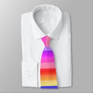bold colorful summer stripes neck tie