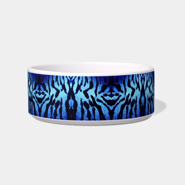 Bold Colorized Tiger Print - Multiple Colors Bowl (Front)