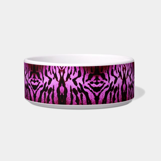 Bold Colorized Tiger Print - Multiple Colors Bowl (Front)
