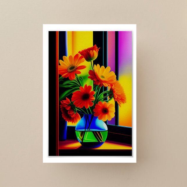 Bold Colors Artistic Floral Bouquet Poster (Creator Uploaded)