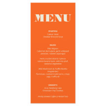 Bold Colors: Menu