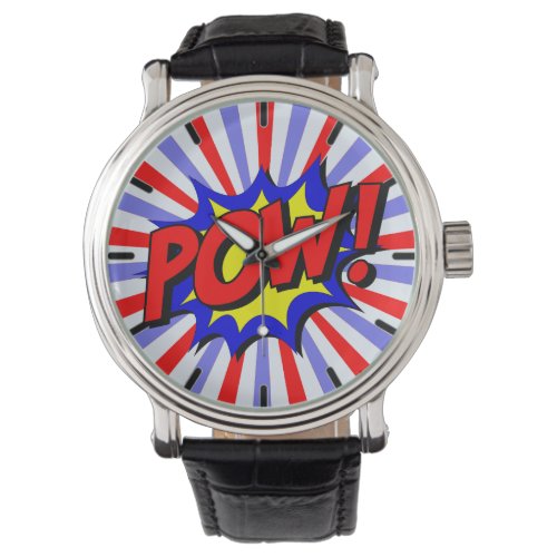 Bold Comic_Style POW Pop Art Watch