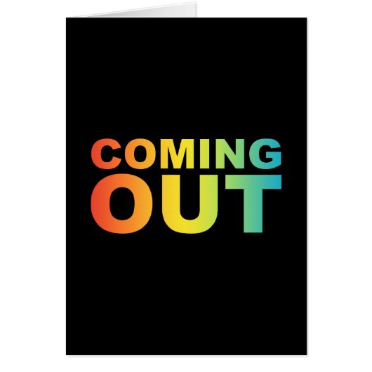 bold coming out cards (Front)
