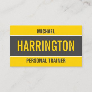 Bold Contemporary Yellow and Gray Minimalistic Pro