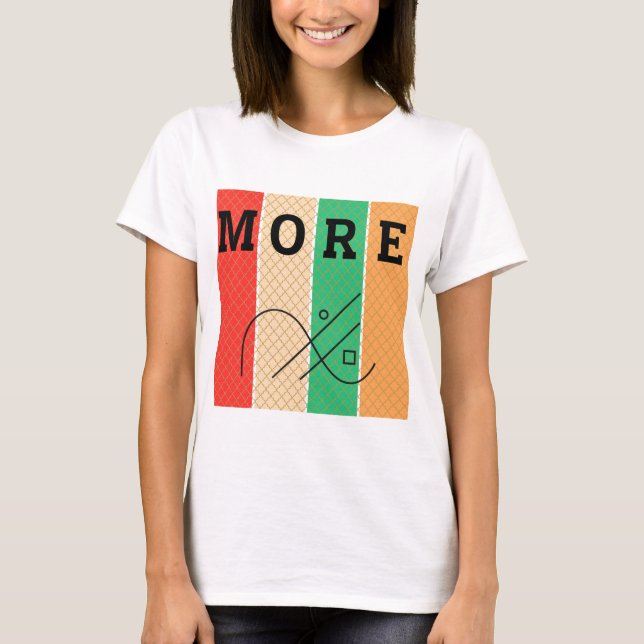 Bold Contrast & Geometry T-Shirt (Front)