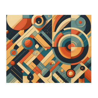 Bold Contrast Wood Wall Art