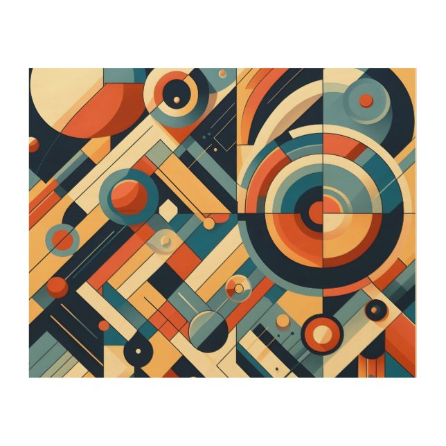 Bold Contrast Wood Wall Art (Front)