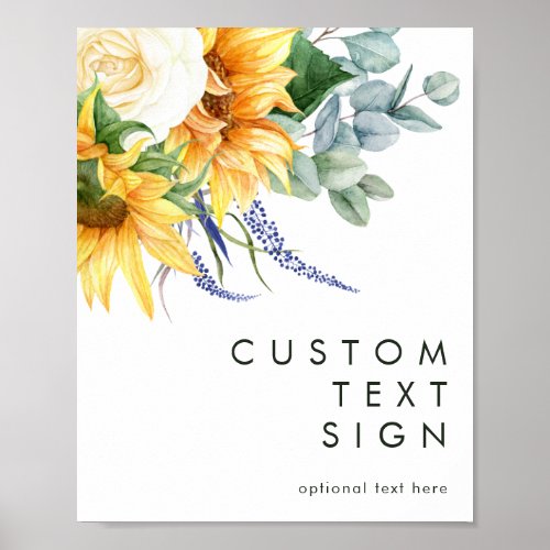 Bold Country Sunflower Cards and Gifts Custom Sign
